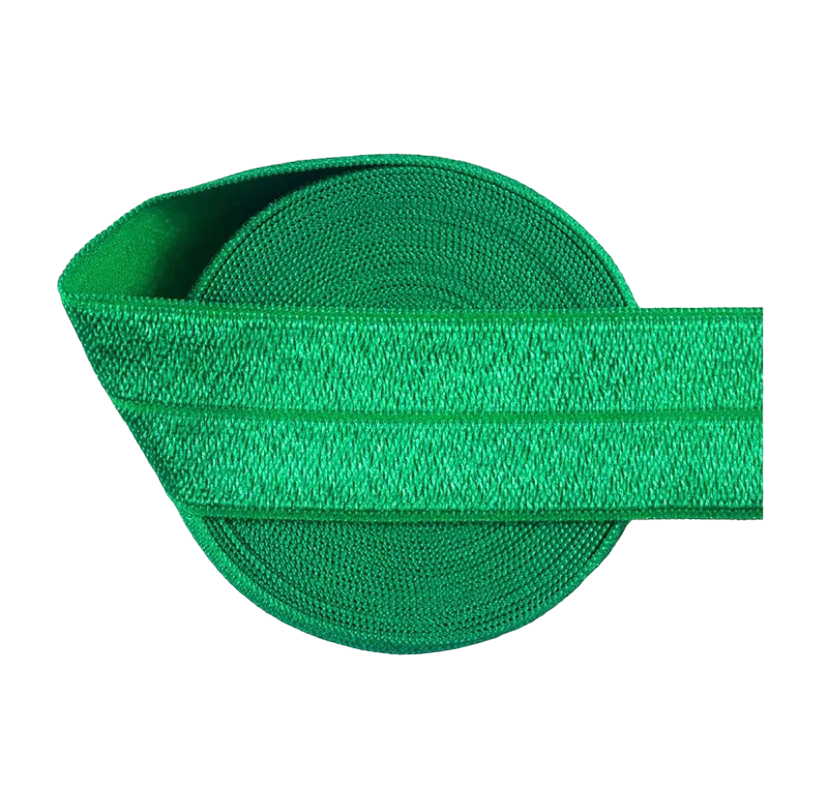 Headband Elastic Emerald Green Elastic (5 yards)