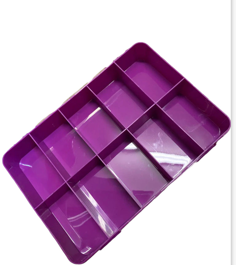 Large storage Box (Purple 10 Grid)