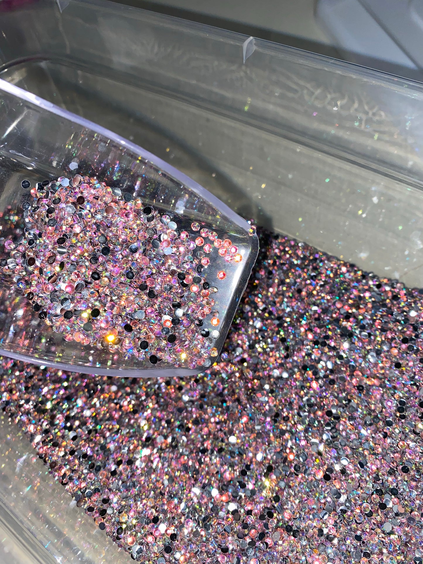 AB Light Pink Resins Rhinestones