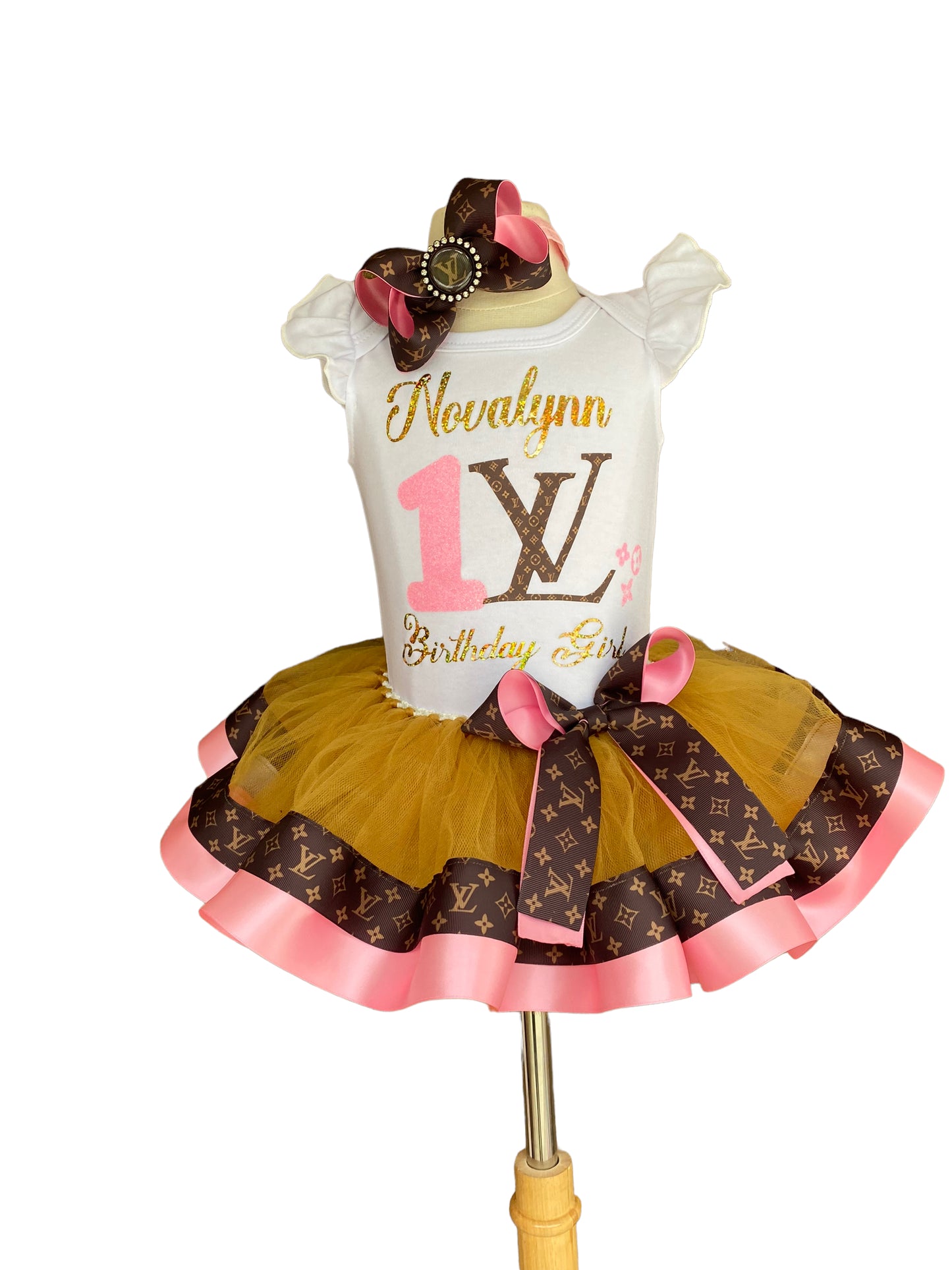 1 Layer Ribbon Trimmed tutu outfit
