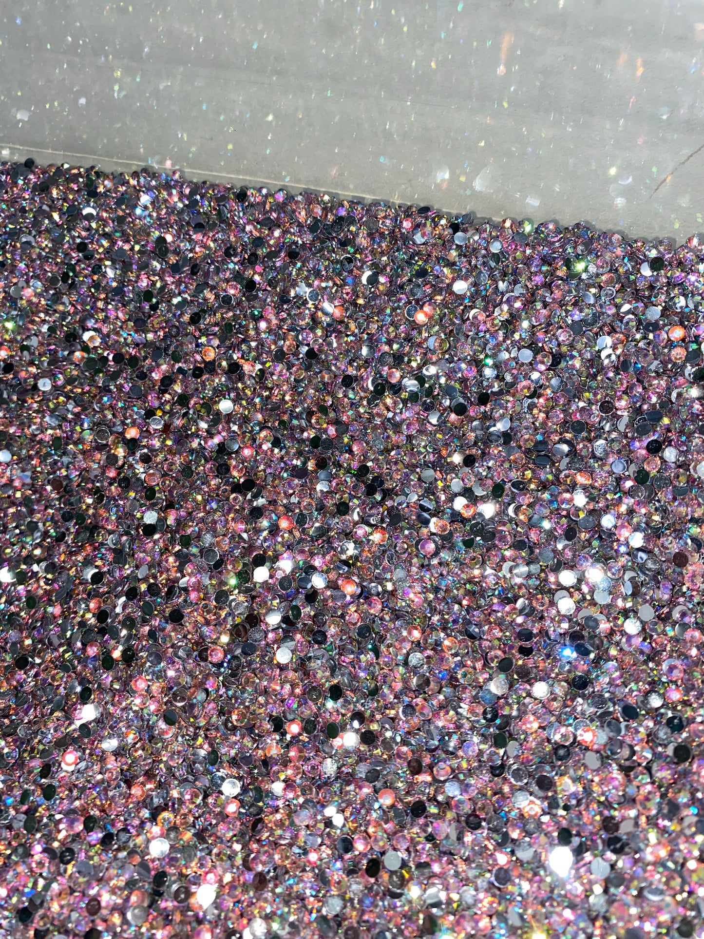 AB Light Pink Resins Rhinestones