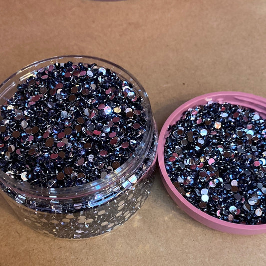 Smoke Blue 3mm Resins Rhinestones
