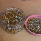 Gold 4mm Jelly  Rhinestones