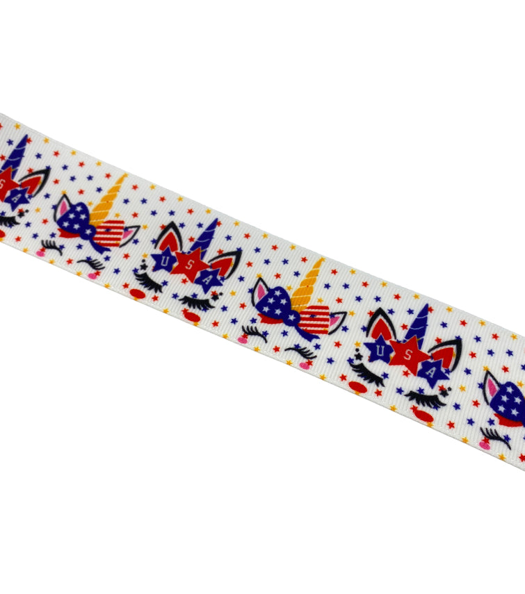 USA unicorn ribbon