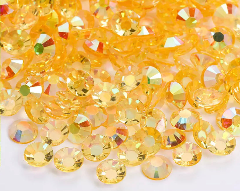 Orange Transparent Rhinestones