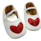 Baby white Shoes with heart