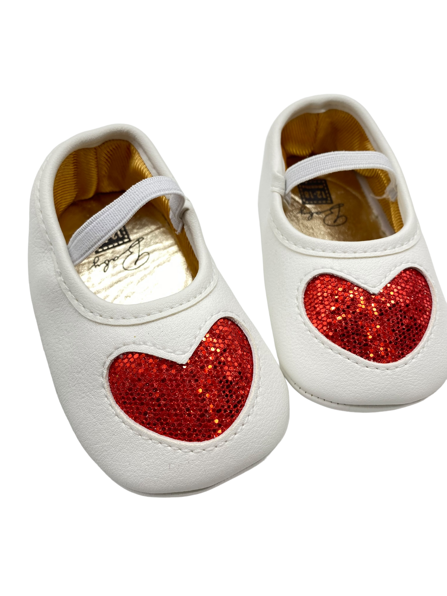 Baby white Shoes with heart