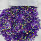 Purple Ab Transparent Rhinestones (30 Gram Mix Size)