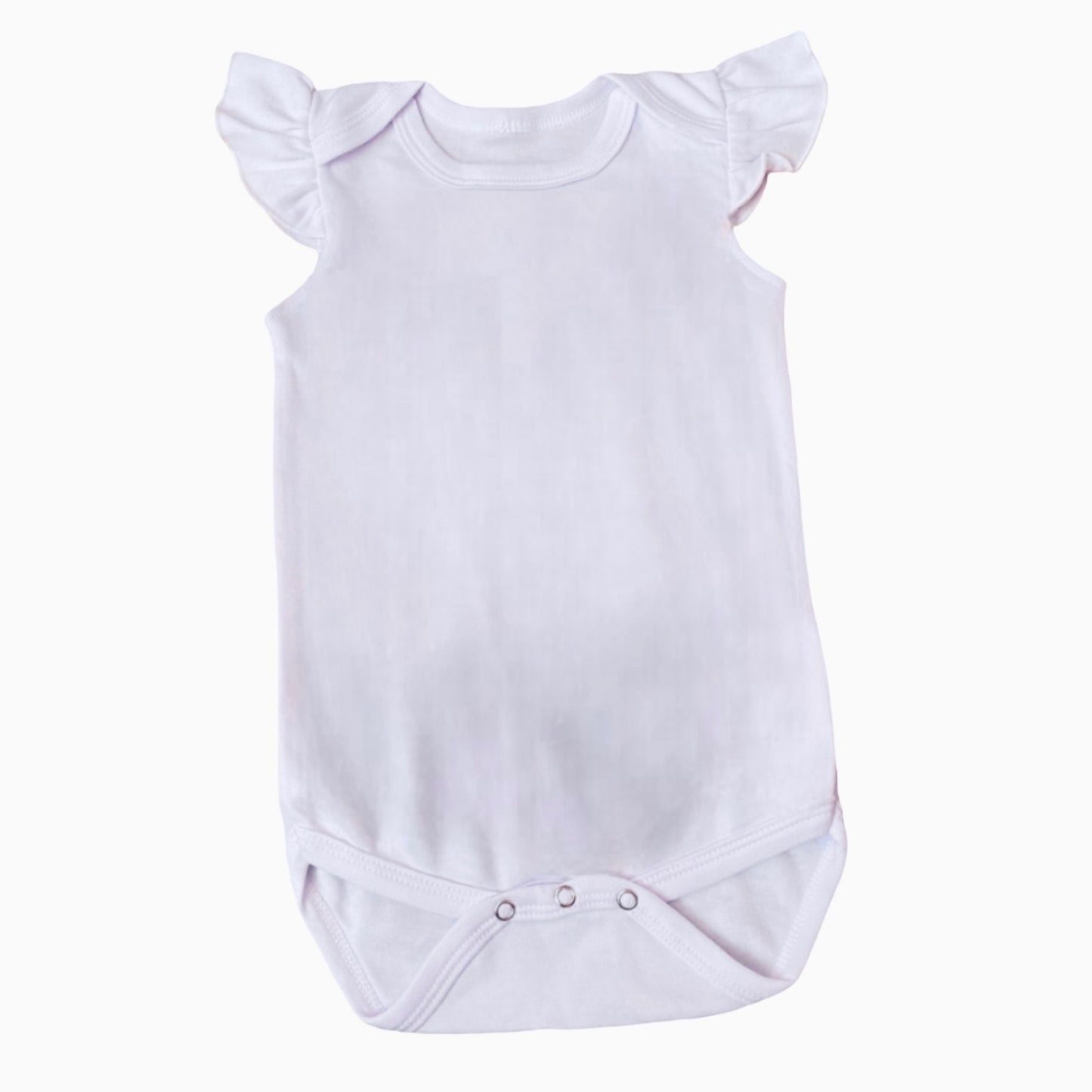 Blank Ruffle sleeve onesie 6-12 Months