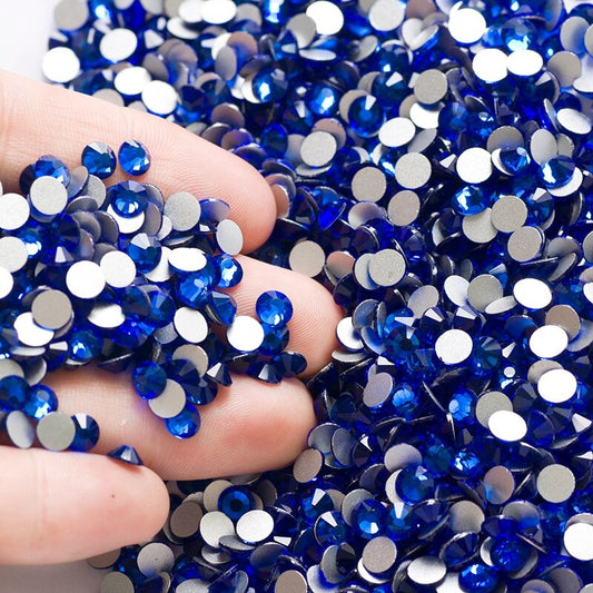 Sapphire Blue Glass Rhinestones