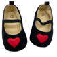 Baby heart black Shoes