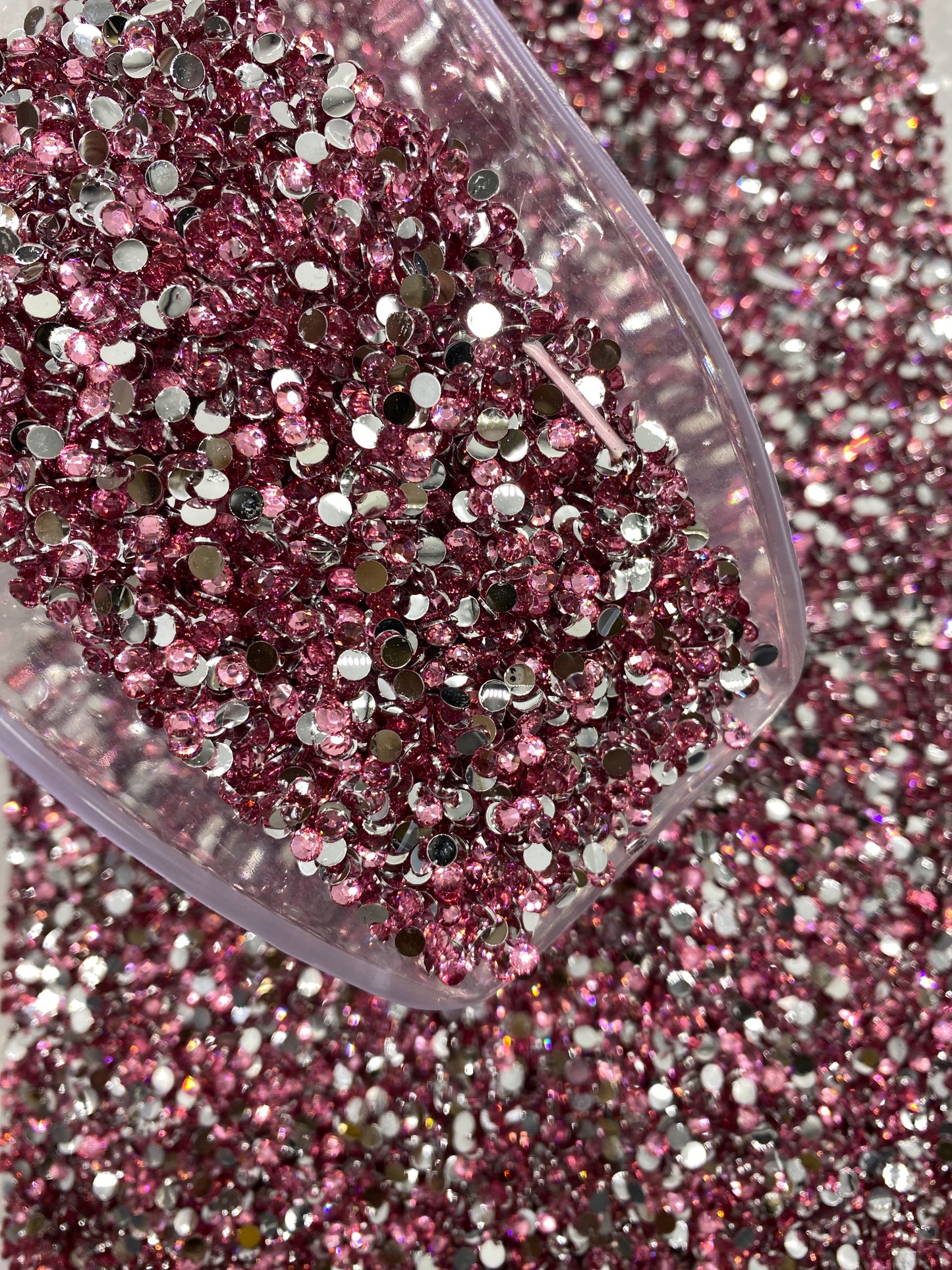 Rose  Pink  Resins Rhinestones