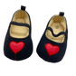 Baby heart black Shoes