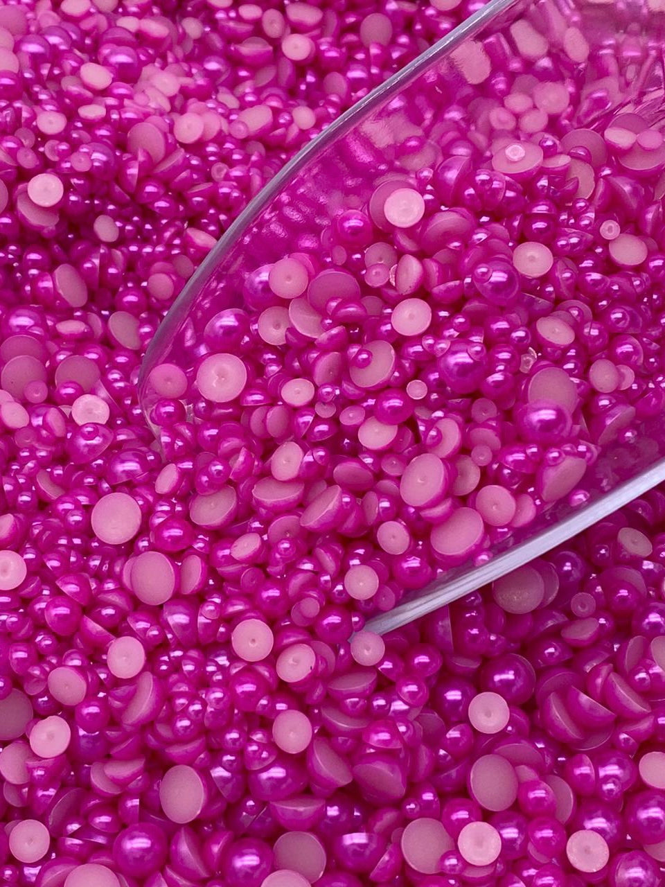 Fuchsia Pink Pearl (Mix Size)