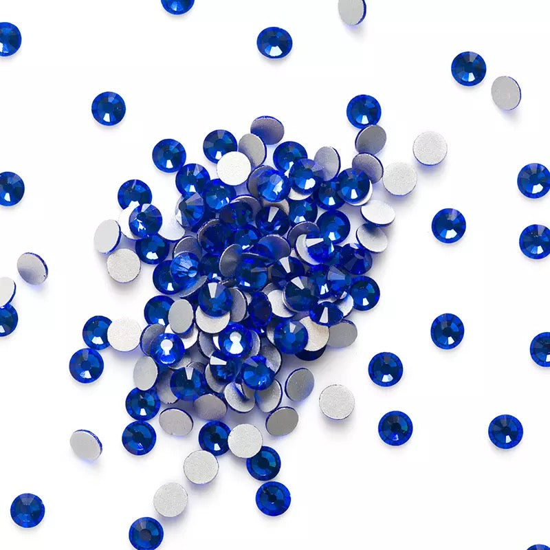 Sapphire Blue Glass Rhinestones