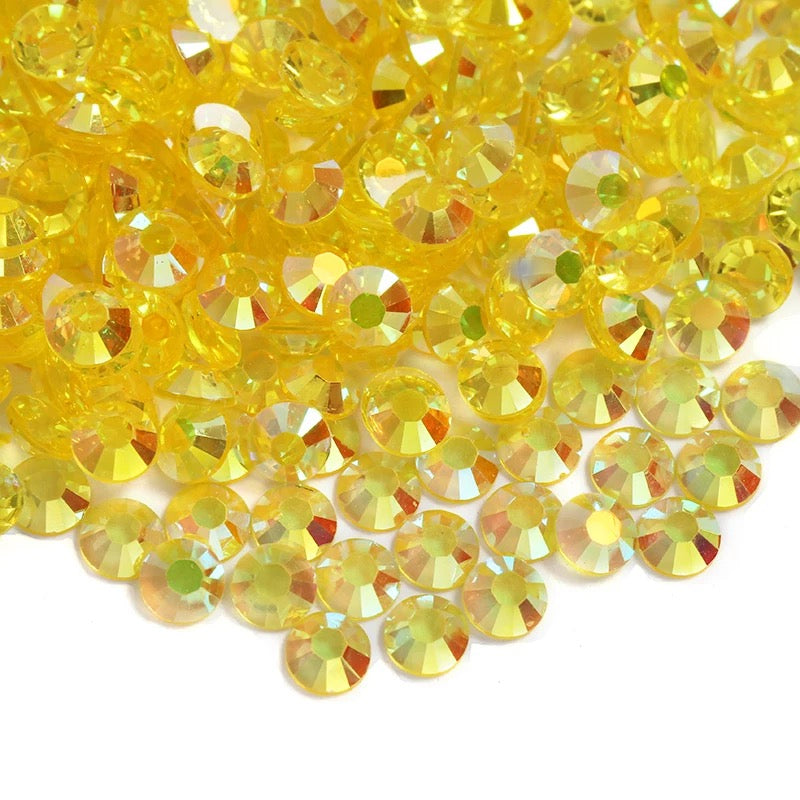 Yellow Transparent Rhinestones