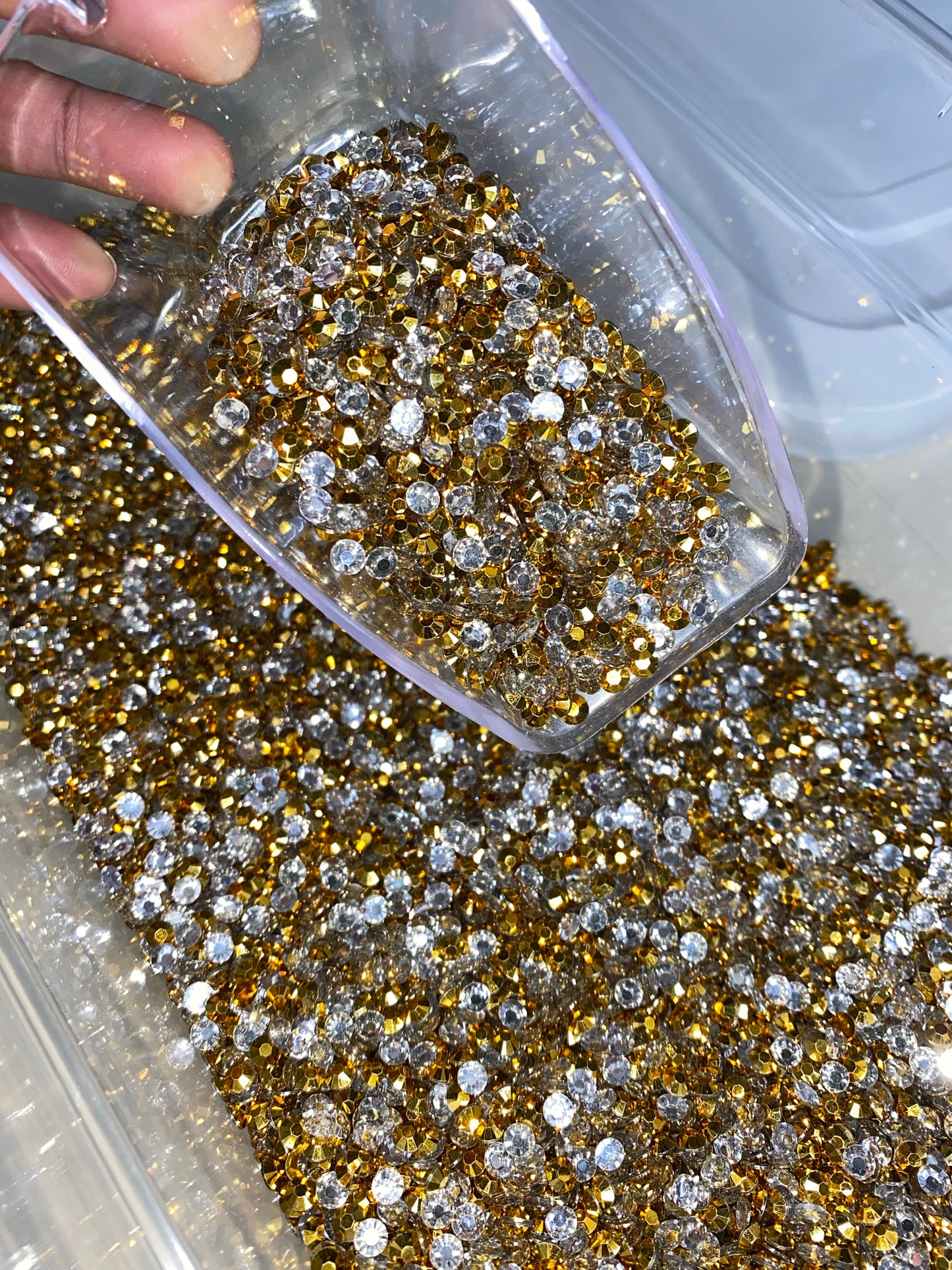 Gold Jelly Rhinestones