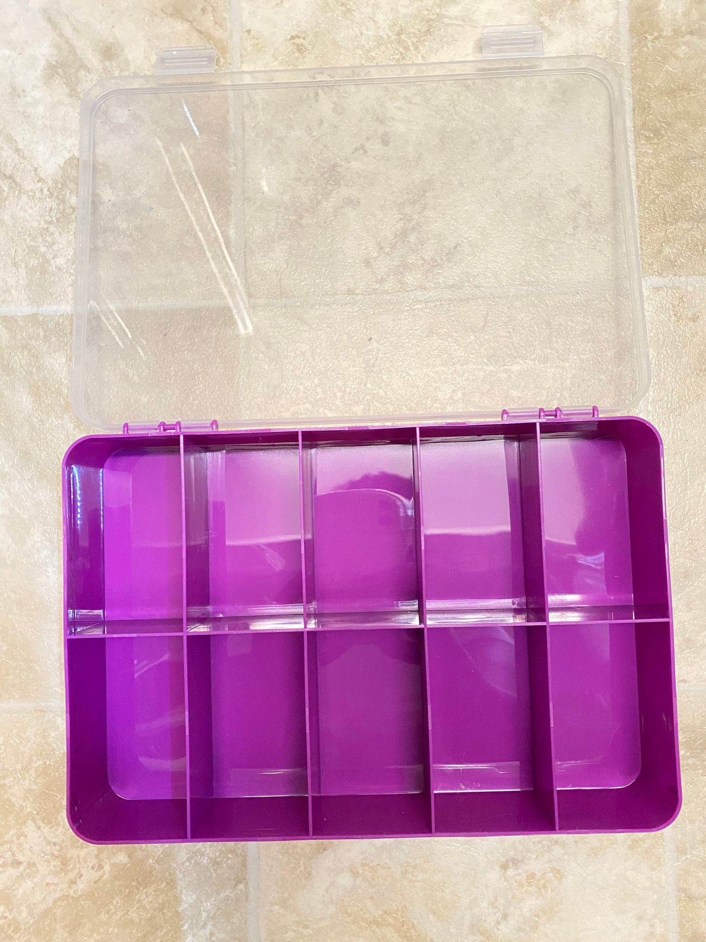 Large storage Box (Purple 10 Grid)