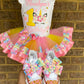 Unicorn Tutu Outfit (3 layer Ribbon Trimmed tutu outfit)