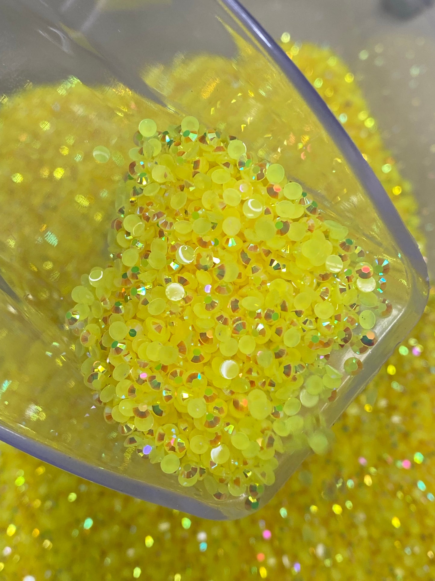 Yellow Ab Jelly Rhinestones