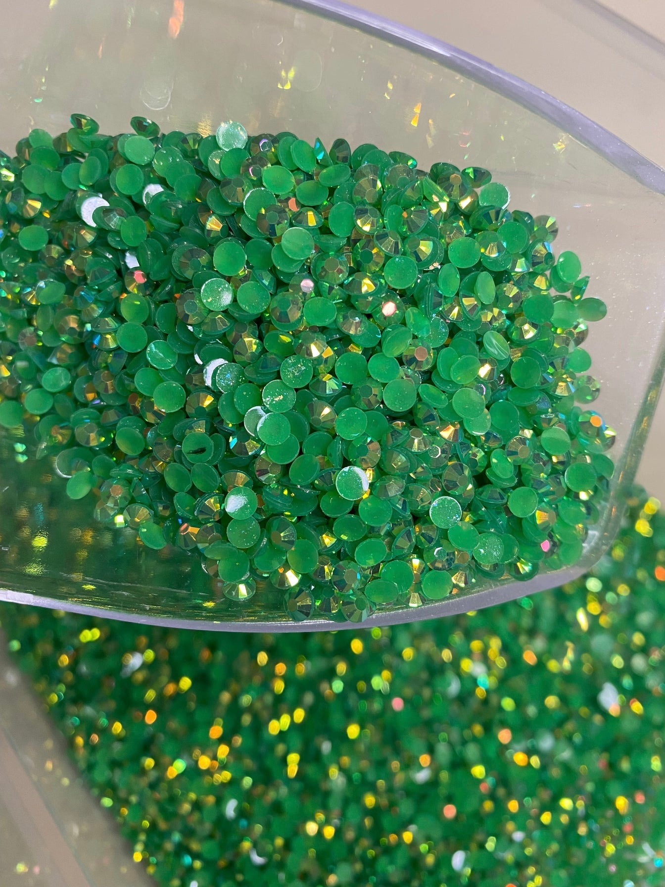 Emerald Green Ab Jelly Rhinestones