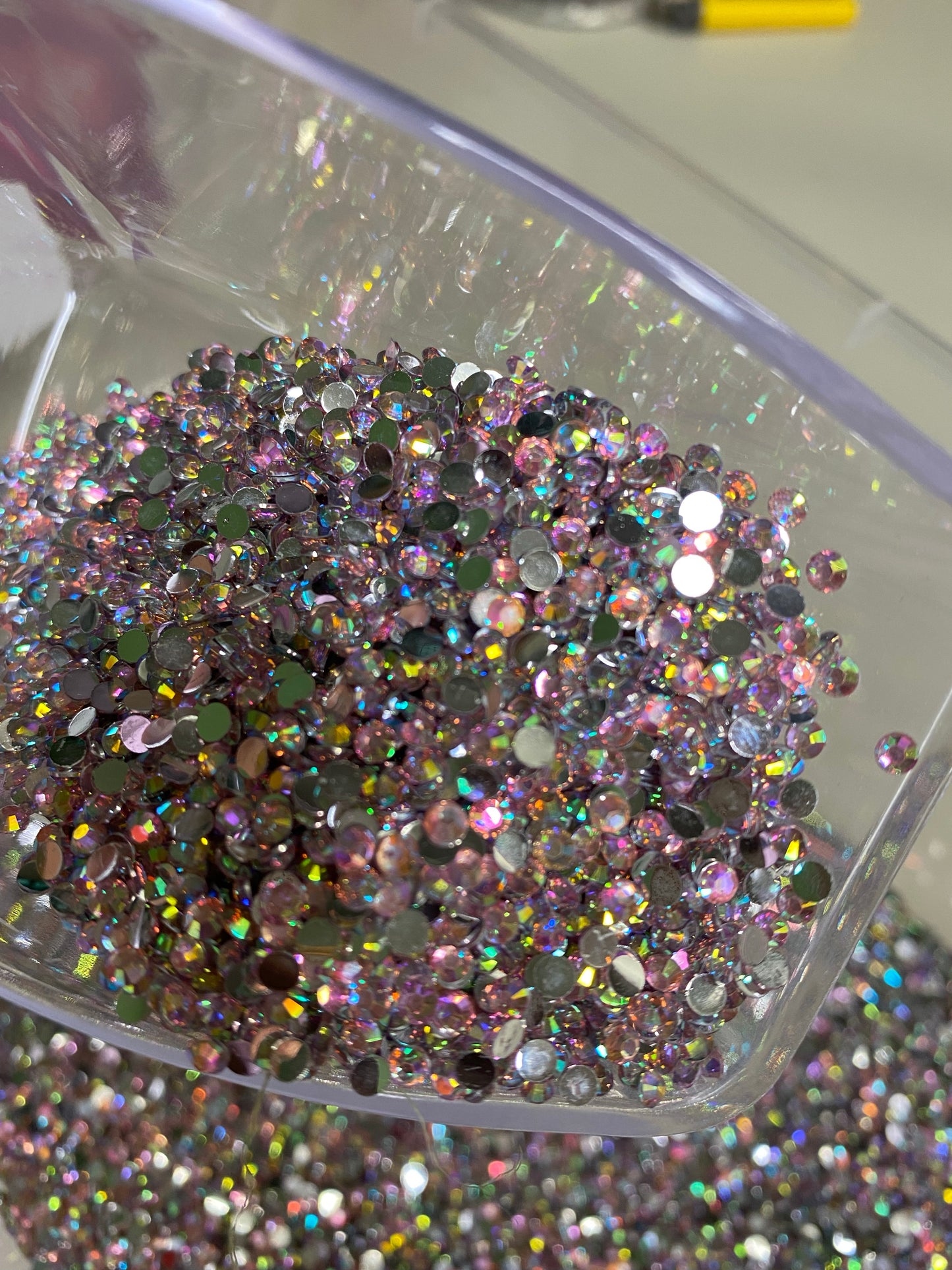 AB Light Pink Resins Rhinestones