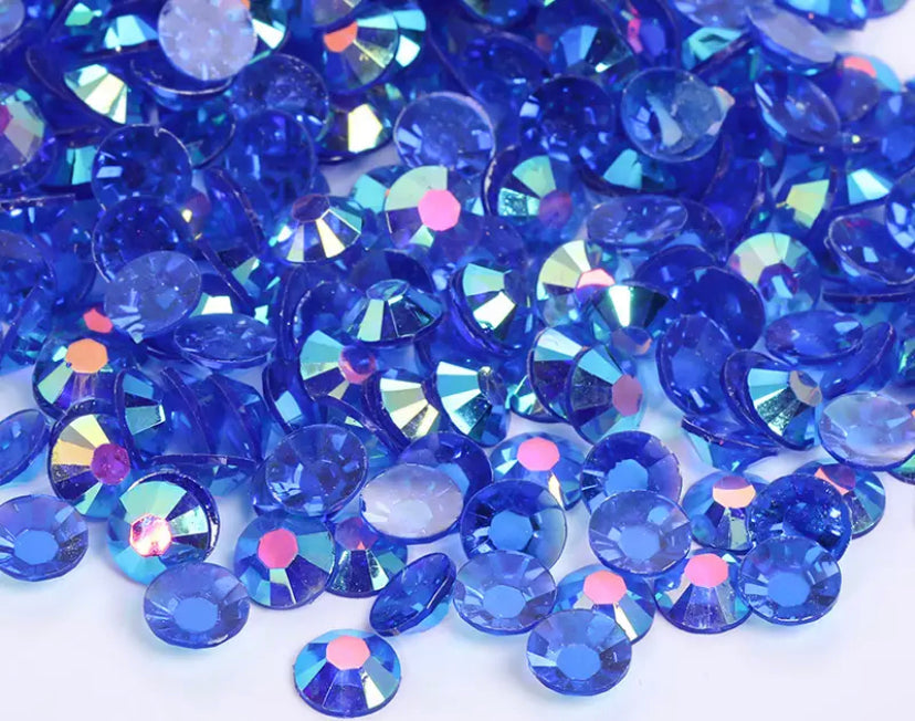 Sapphire Blue Transparent Rhinestones