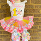 Unicorn Tutu Outfit (3 layer Ribbon Trimmed tutu outfit)
