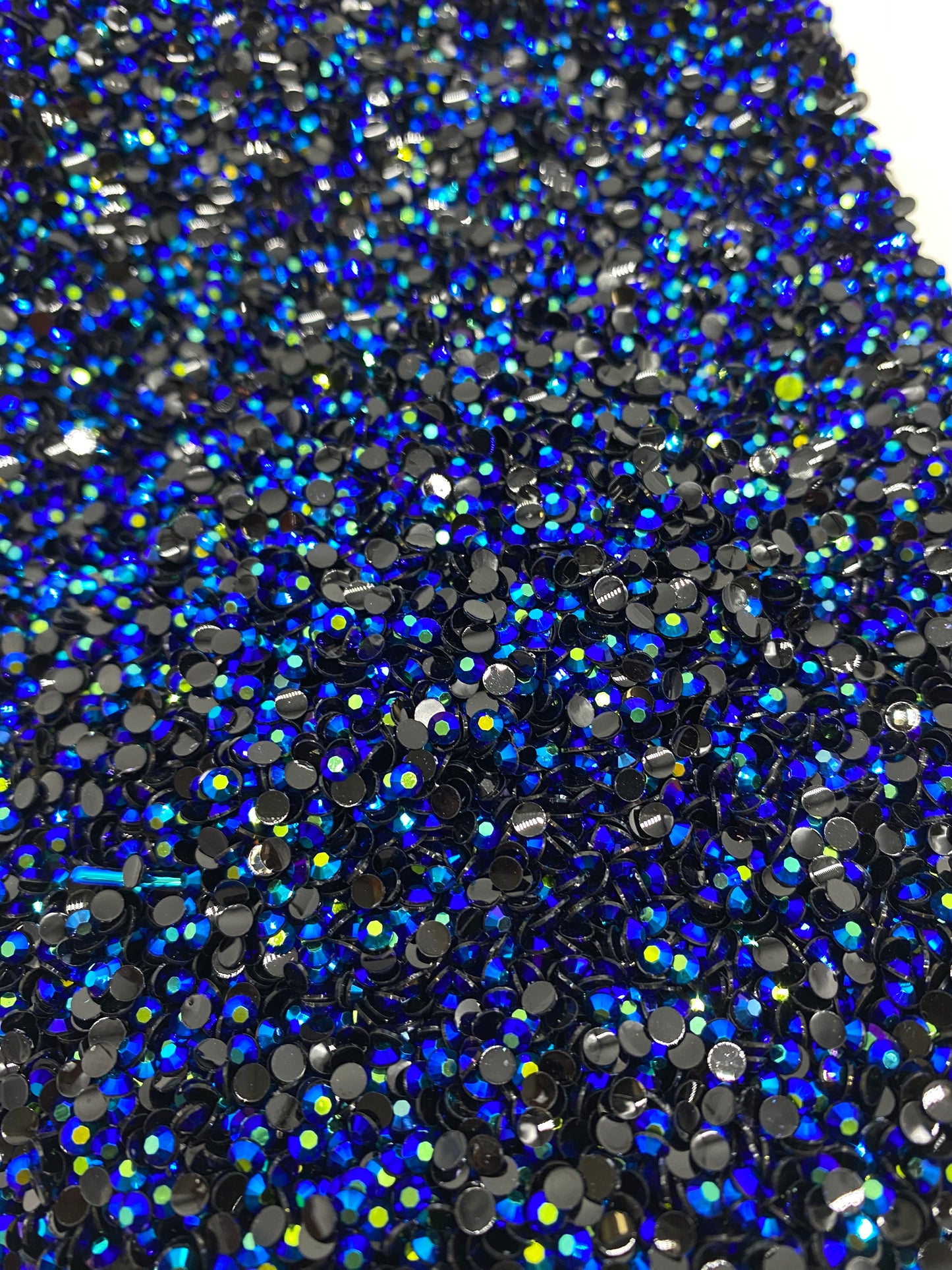 Blue Brass Jelly Rhinestones