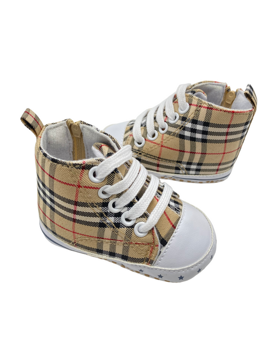 Baby Plaid Sneakers