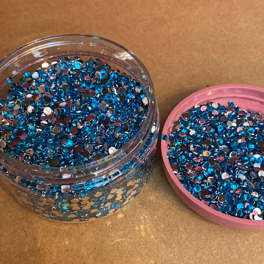 Peacock Blue 3mm Resins Rhinestones