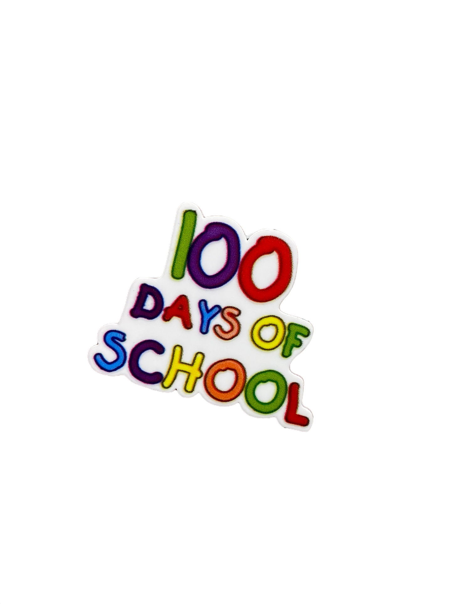 100 Days of school  Resin Planar ( Price is for 1 piece) School Resin Planar