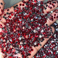 Dark Red resins Rhinestones