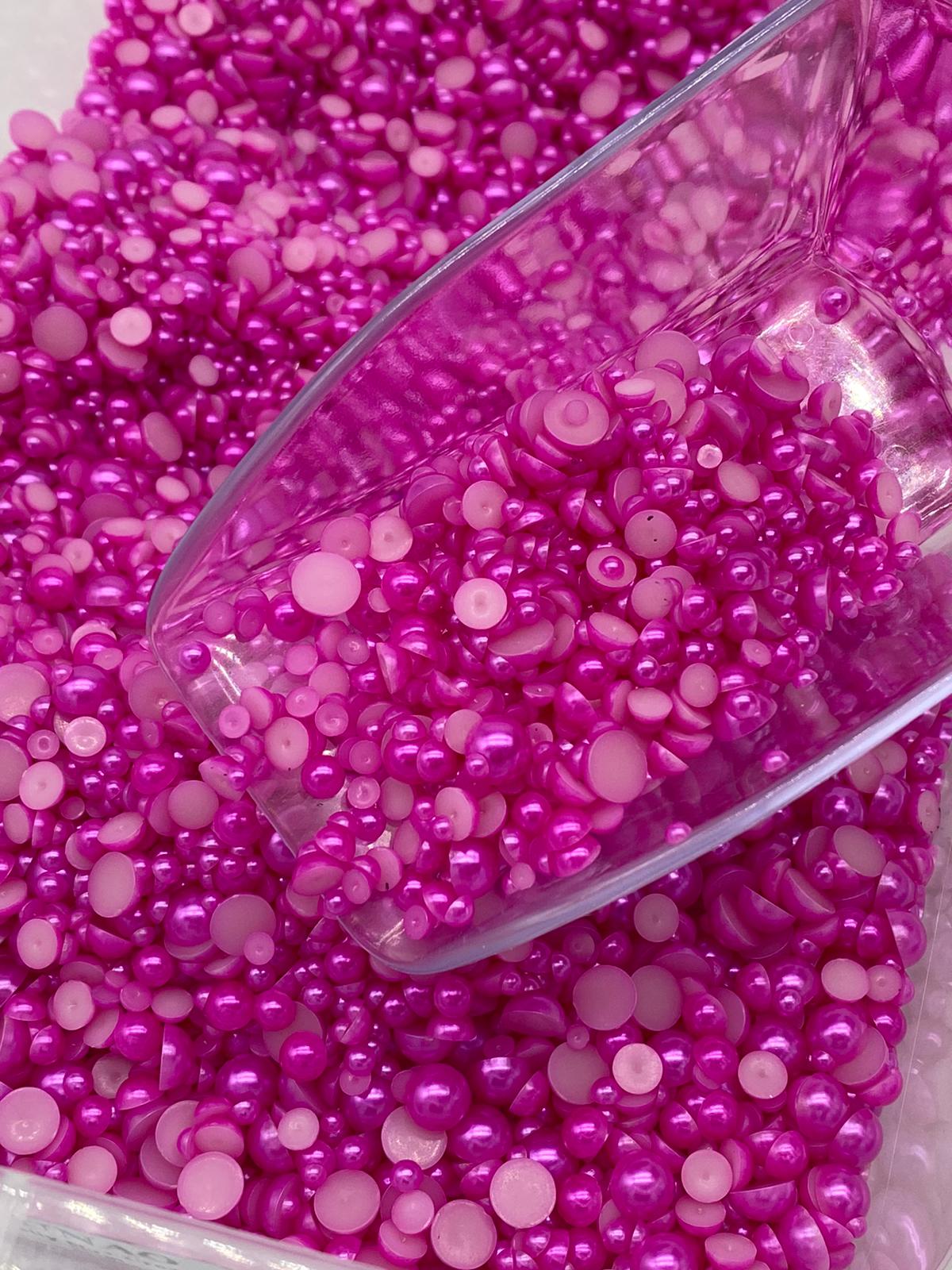 Fuchsia Pink Pearl (Mix Size)