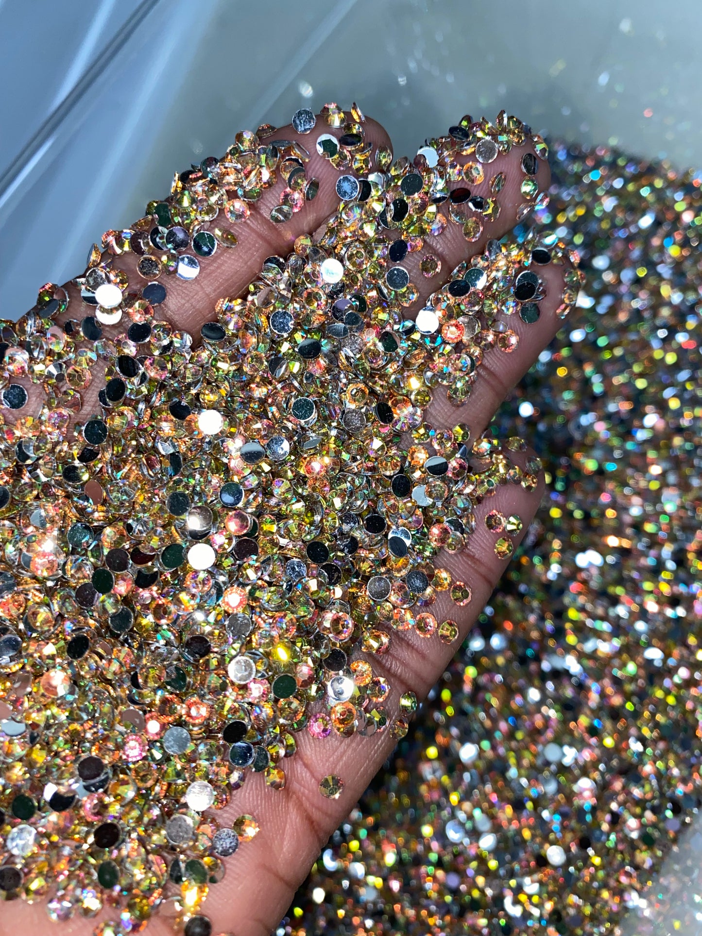 AB Champagne Resins Rhinestones