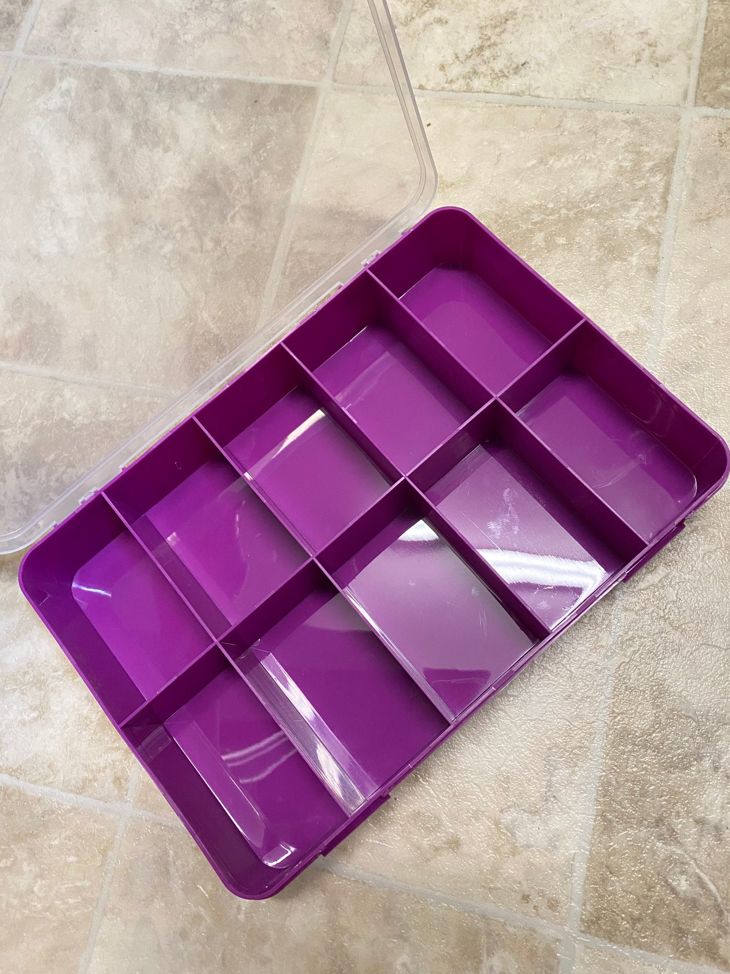 Large storage Box (Purple 10 Grid)