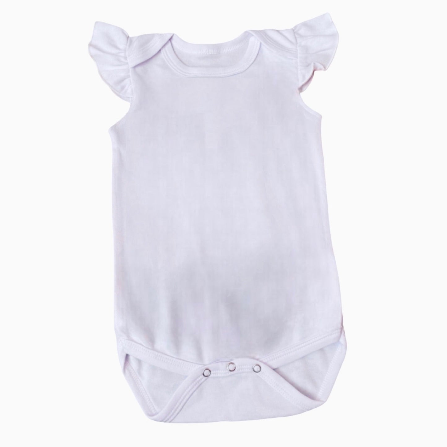 Blank Ruffle sleeve onesie 12-18 Months)