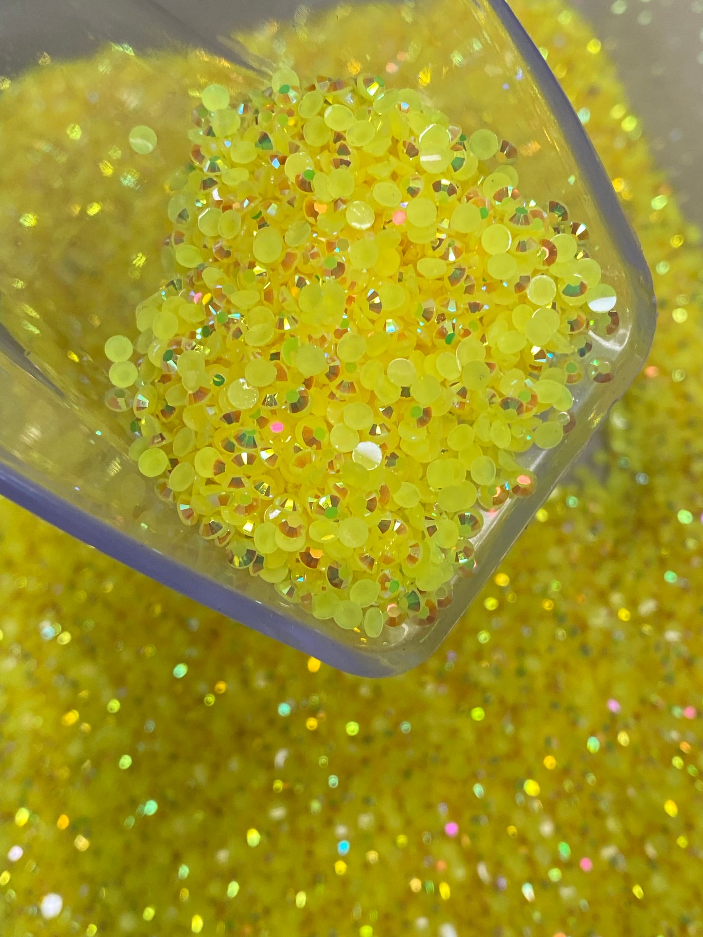 Yellow Ab Jelly Rhinestones